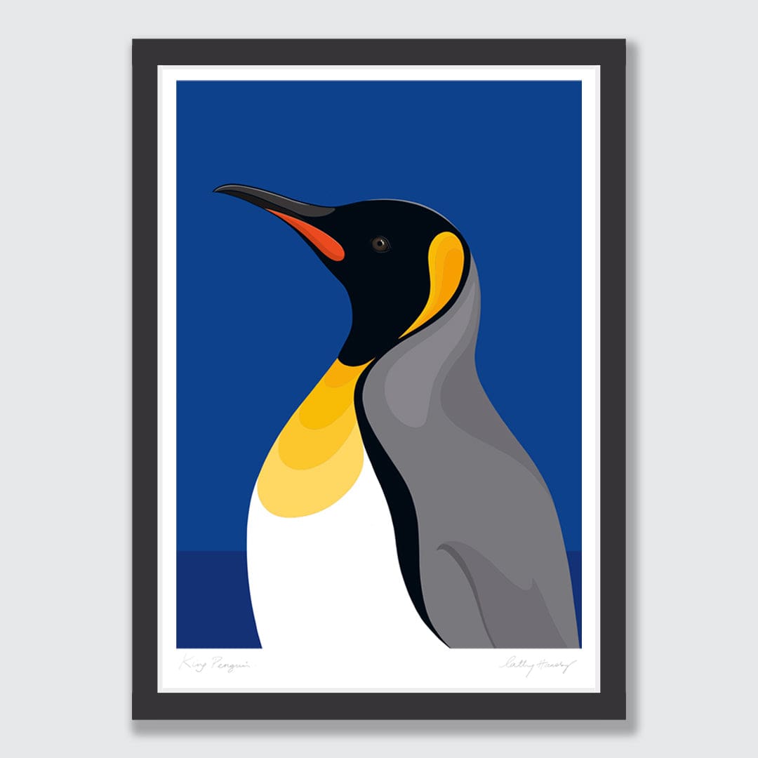 King Penguin Art Print by Cathy Hansby