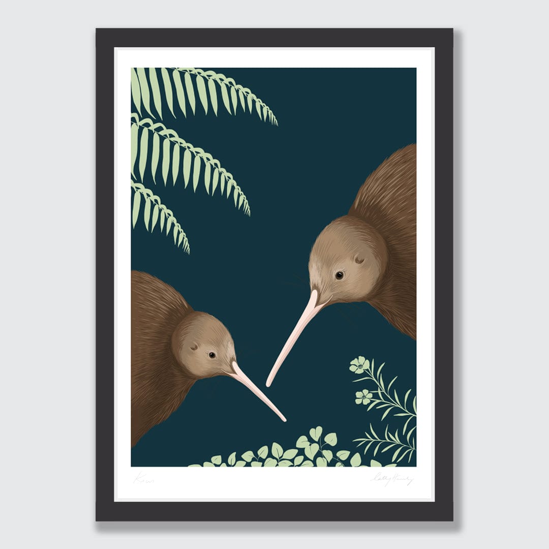 Kiwi Pair Art Print by Cathy Hansby