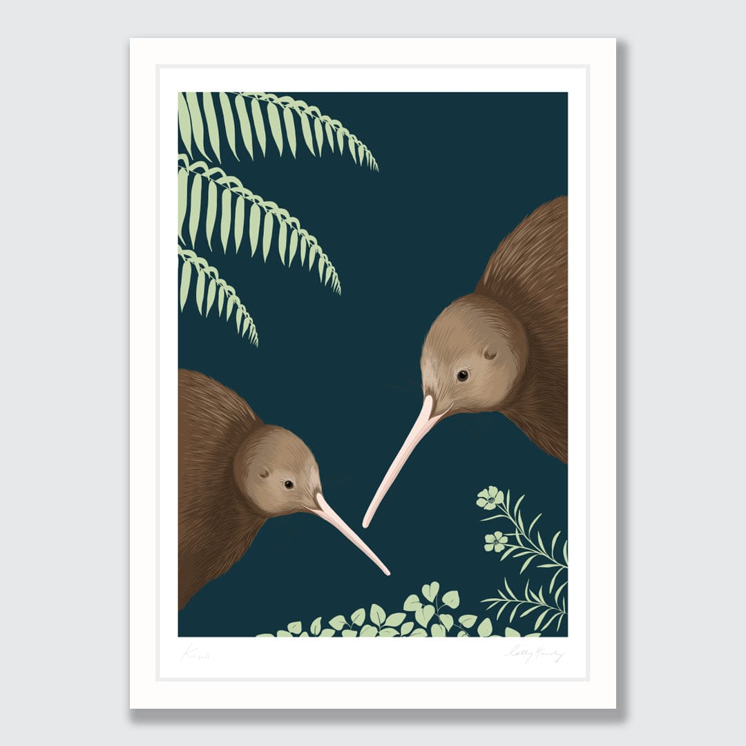 Kiwi Pair Art Print by Cathy Hansby