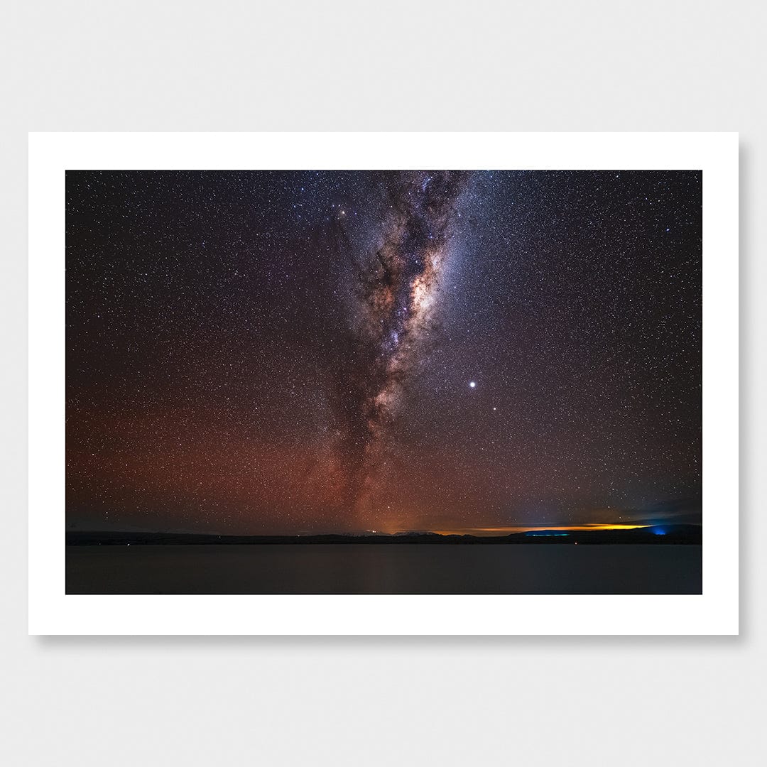 Lake Pukaki Milky Way Photographic Print by Mike Mackinven
