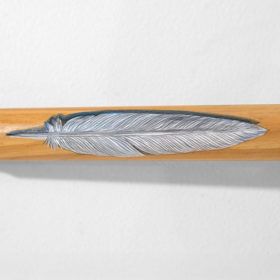 Little Blue Dinghy Original Oar by Justine Hawksworth