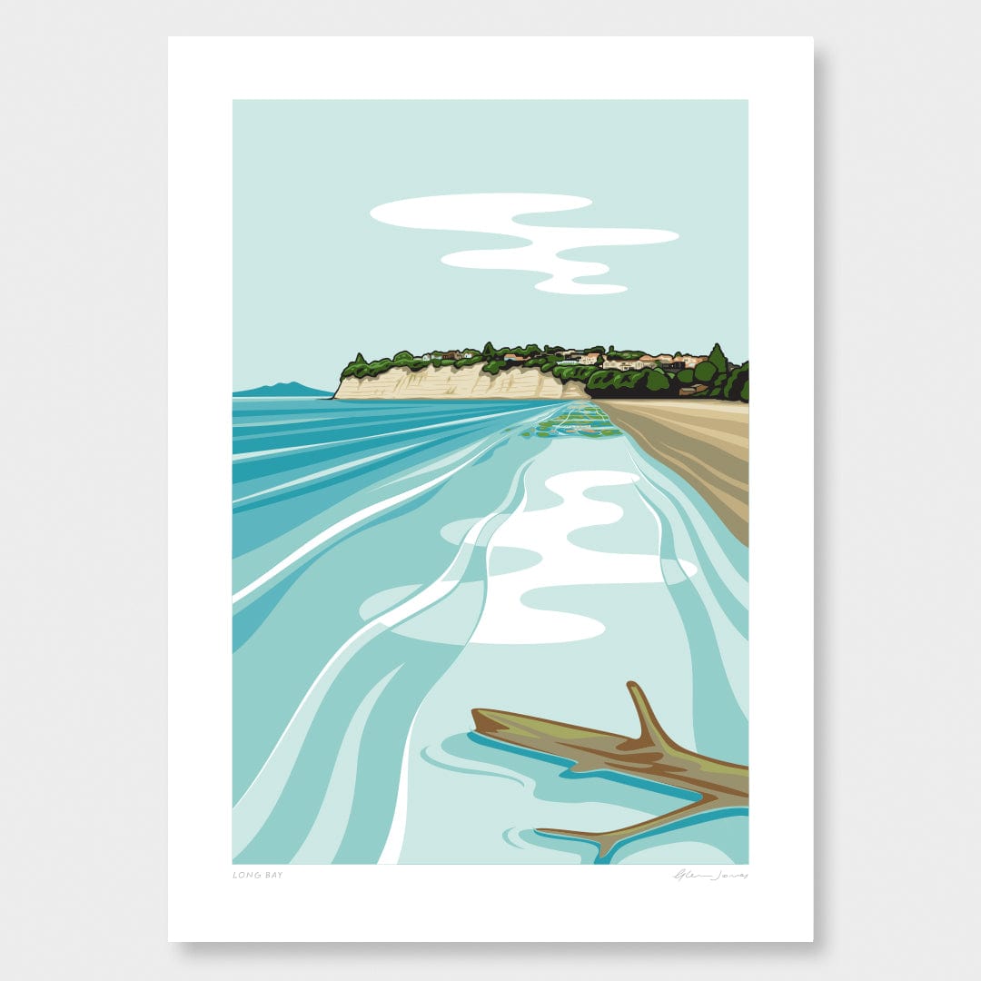 Long Bay Art Print by Glenn Jones