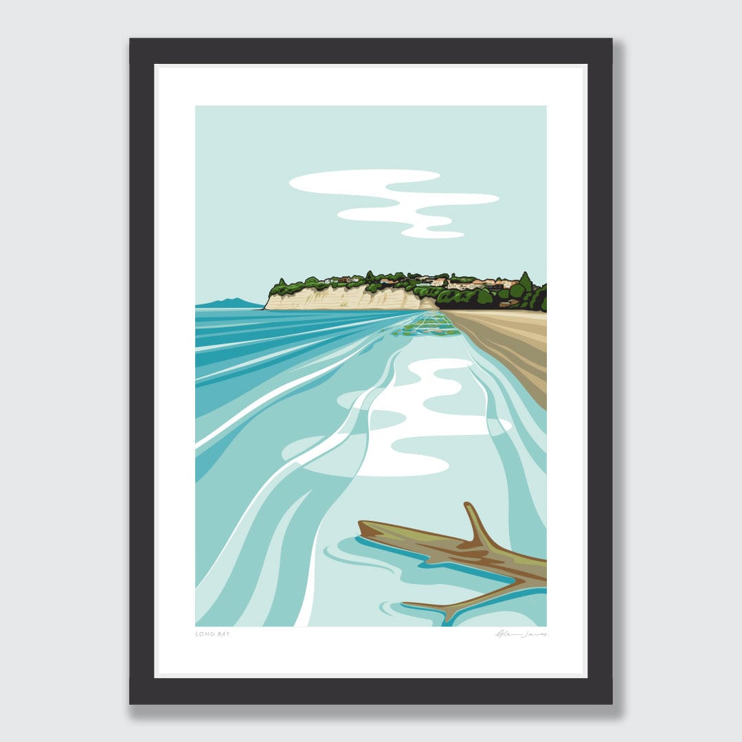 Long Bay Art Print by Glenn Jones