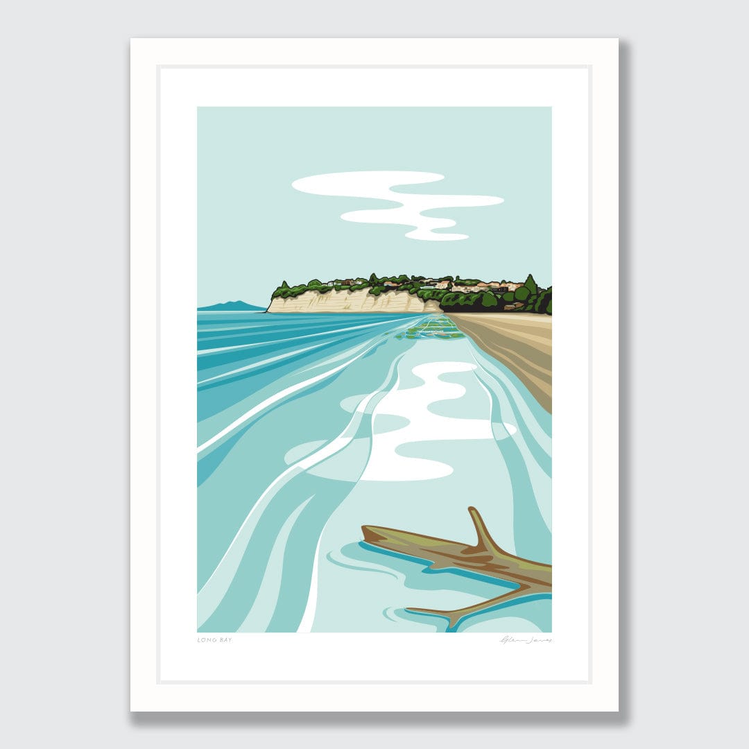 Long Bay Art Print by Glenn Jones