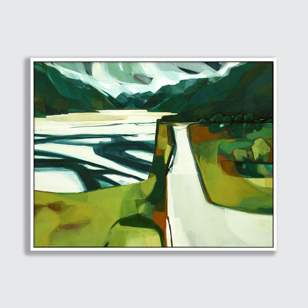 Looking Out From The Waimakariri Limited Edition Canvas Art Print by Holly Roach