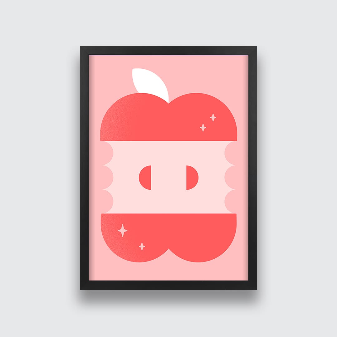 Magic Apple Art Print by Beth Xia