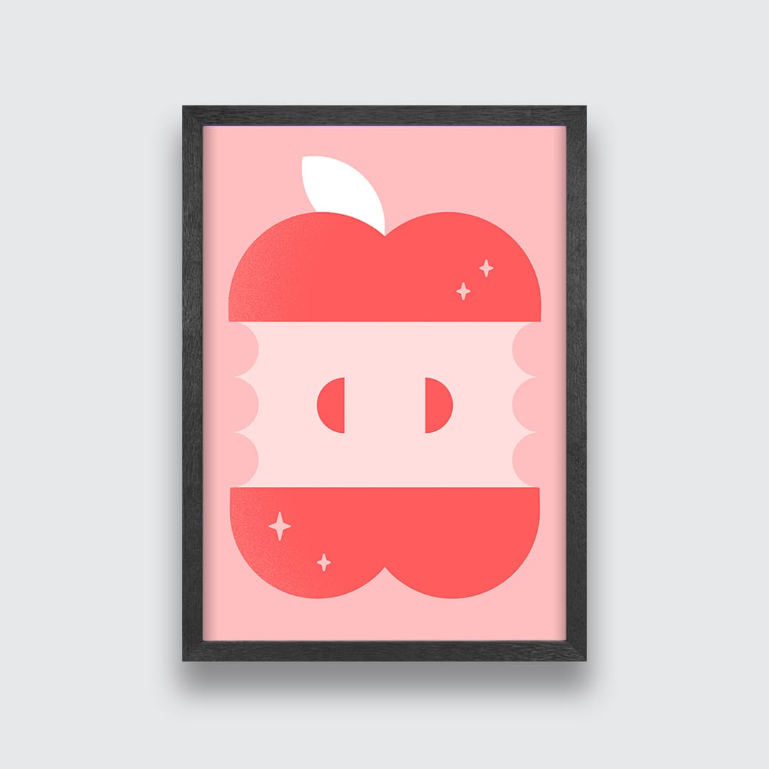Magic Apple Art Print by Beth Xia