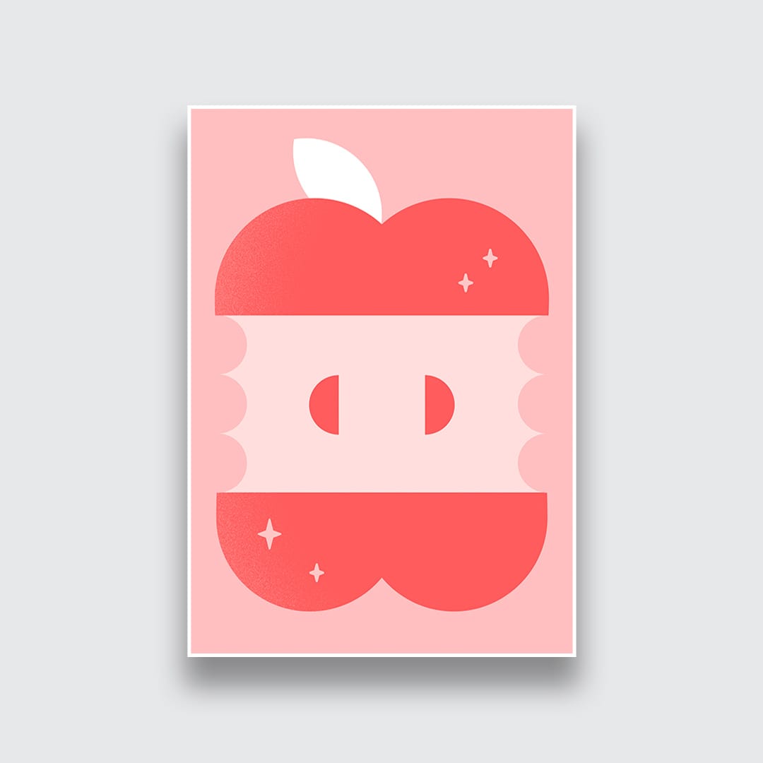 Magic Apple Art Print by Beth Xia