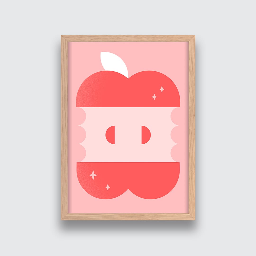 Magic Apple Art Print by Beth Xia