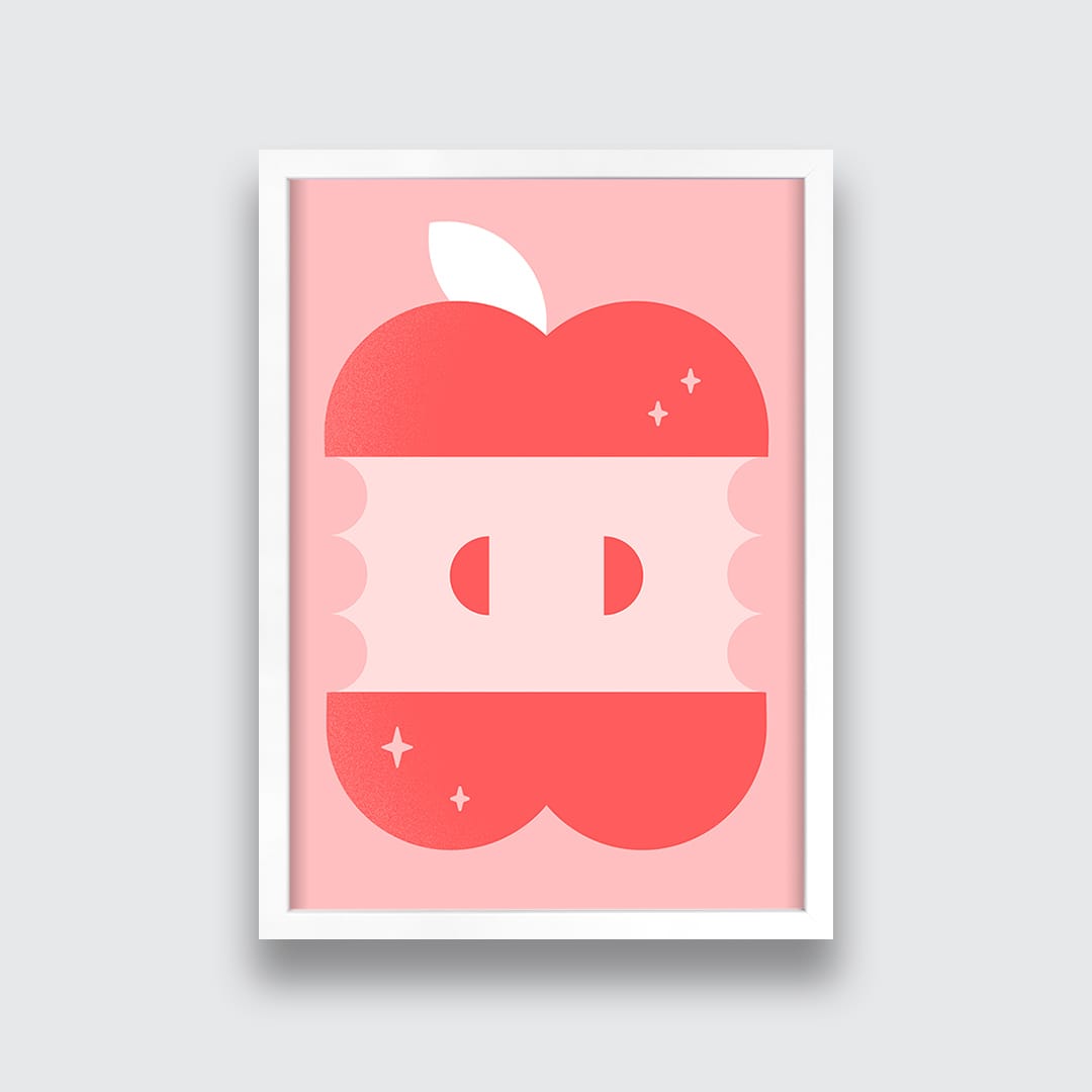 Magic Apple Art Print by Beth Xia