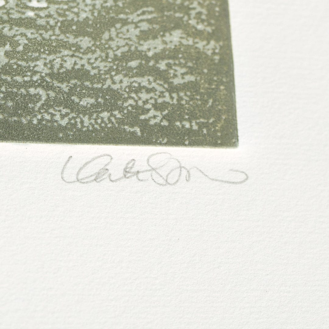 Marama Linocut Reduction Print by Kate Steiner