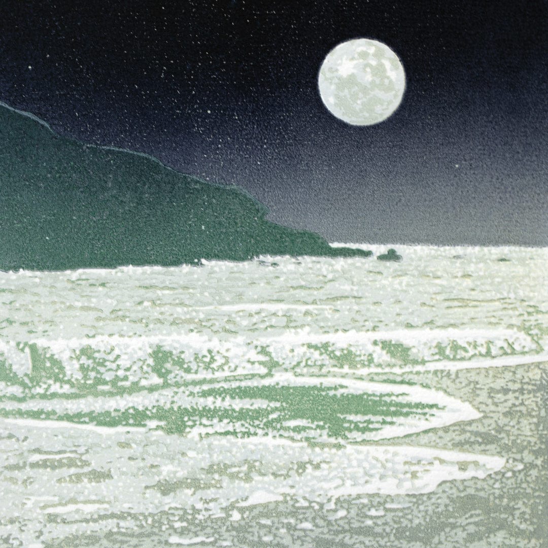 Marama Linocut Reduction Print by Kate Steiner