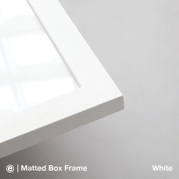 White Matted Art-Ready Frame