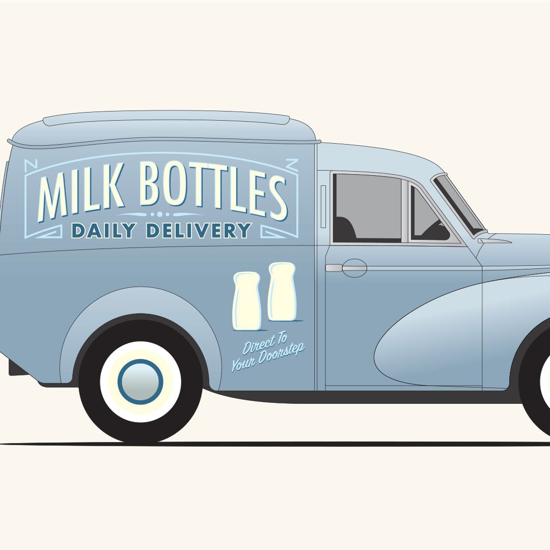 Milk Truck Art Print by Glenn Jones