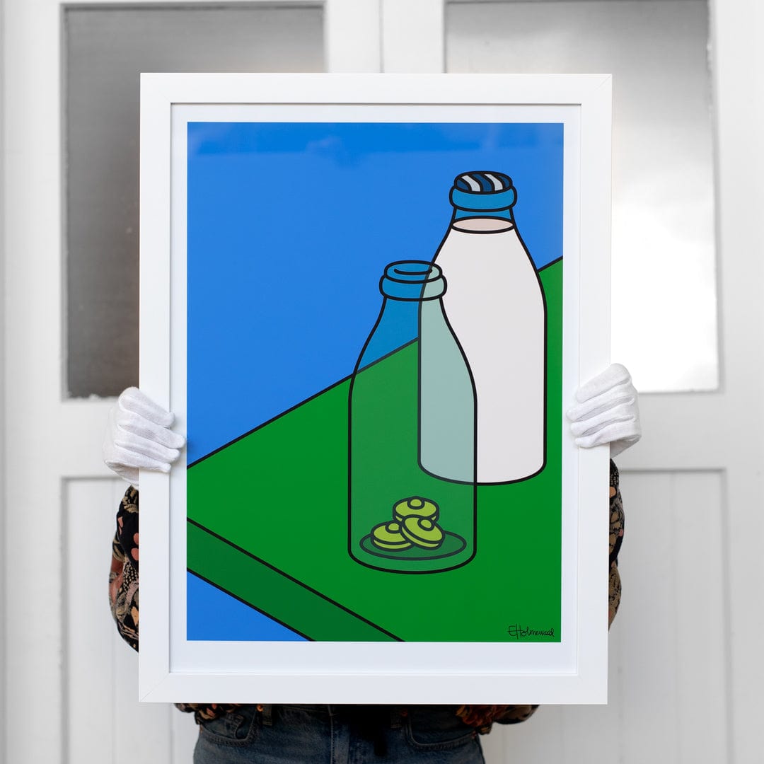 Milk Money A2 Art Print by Emile Holmewood