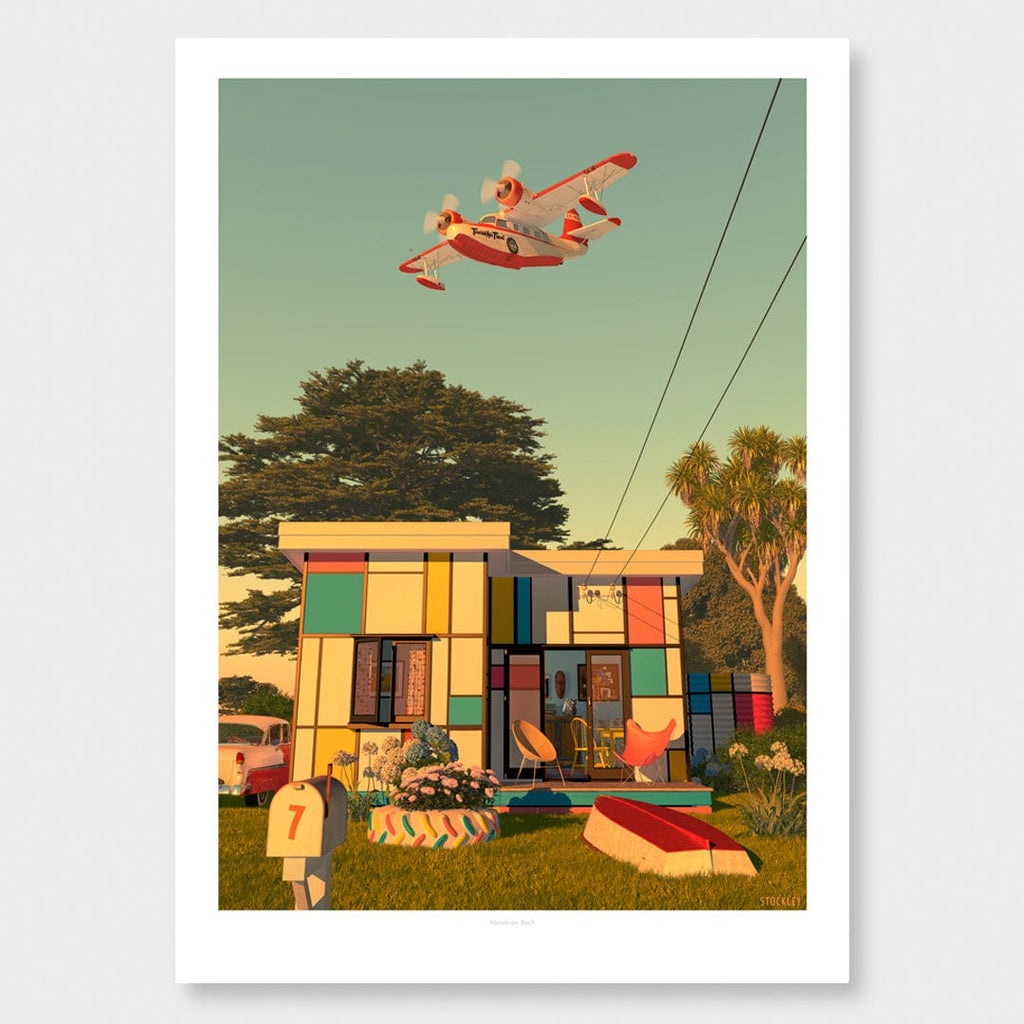 The Pink House Art Print by Simon Stockley - endemicworld