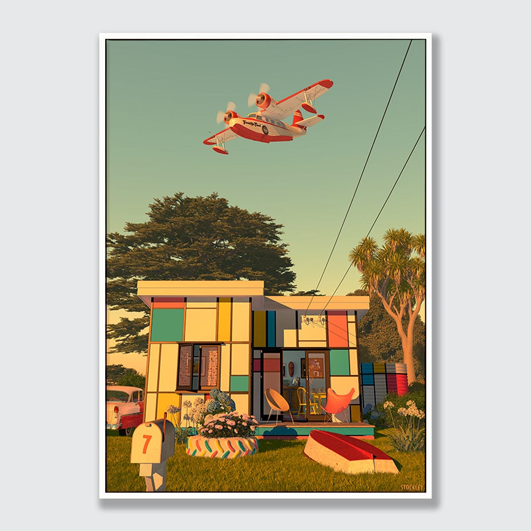 Mondrian Bach Limited Edition Canvas Print by Simon Stockley