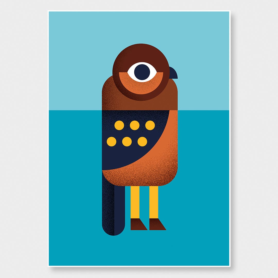 Morepork Art Print by Beth Xia