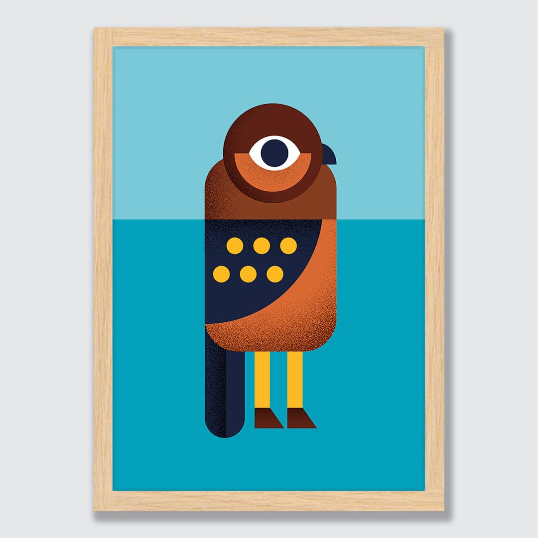 Morepork Art Print by Beth Xia