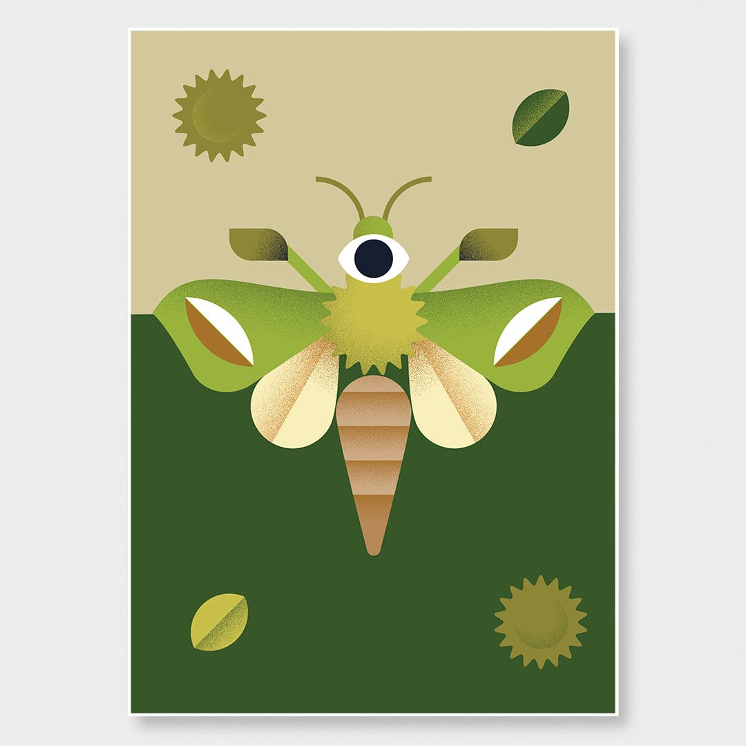 Puriri Moth Art Print by Beth Xia