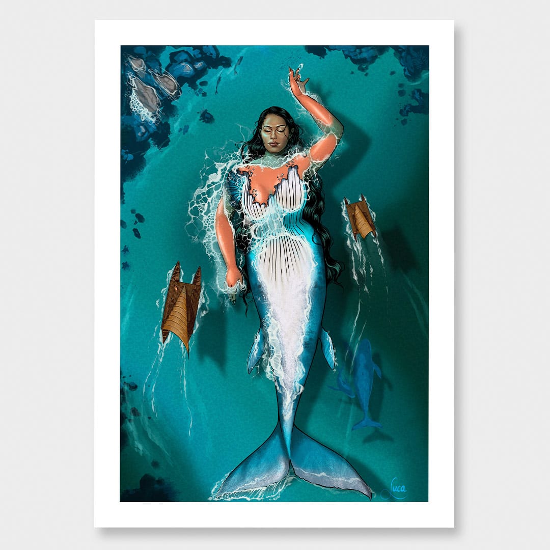Mother of tofua’a Art Print by Luca Tu'avao Walton