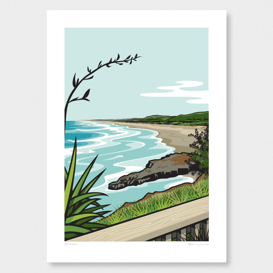 Muriwai Art Print by Glenn Jones