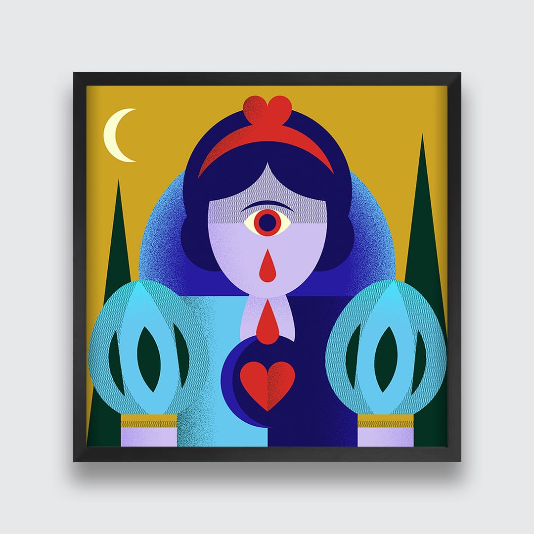 My Heart Is Taken By The Queen Art Print by Beth Xia