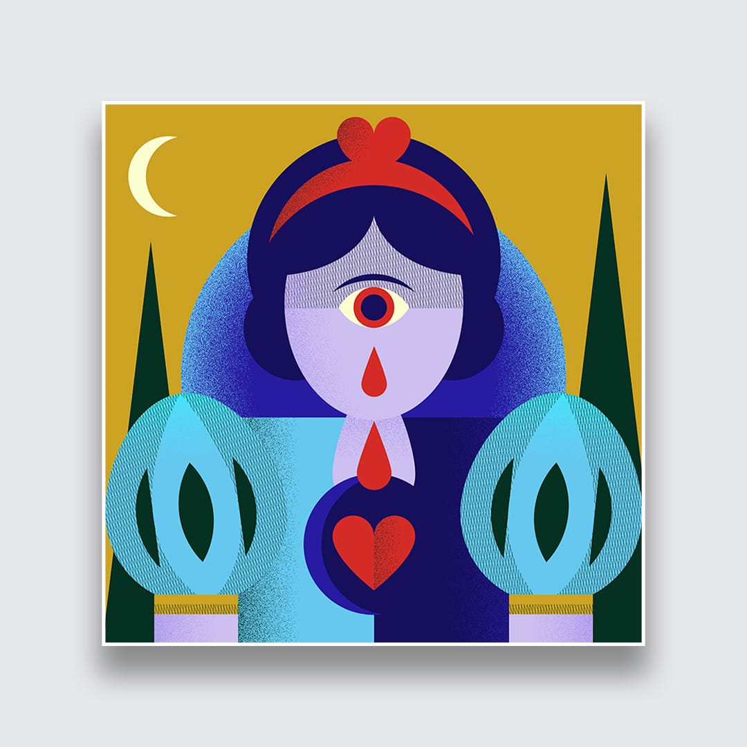 My Heart Is Taken By The Queen Art Print by Beth Xia