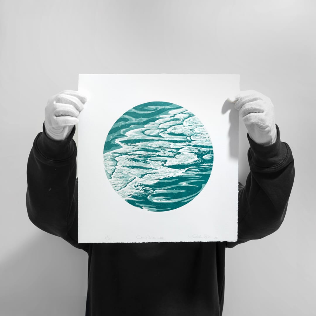 Nephophilia - Linocut Reduction Print
