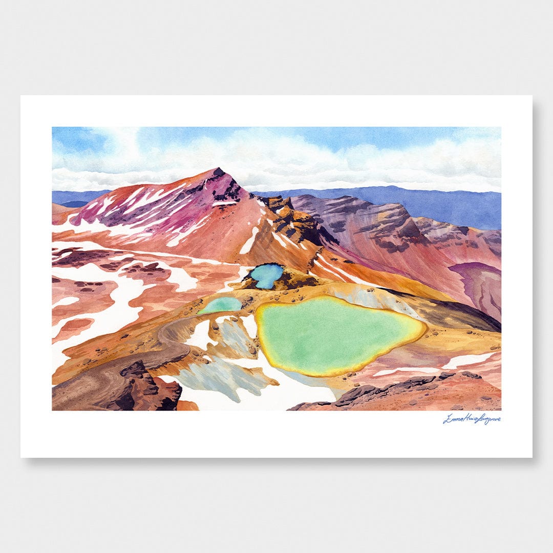 Ngarotopounamu Art Print by Emma Huia Lovegrove