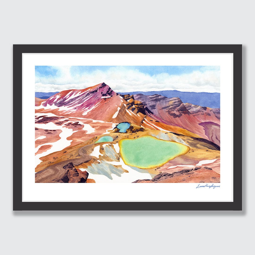 Ngarotopounamu Art Print by Emma Huia Lovegrove