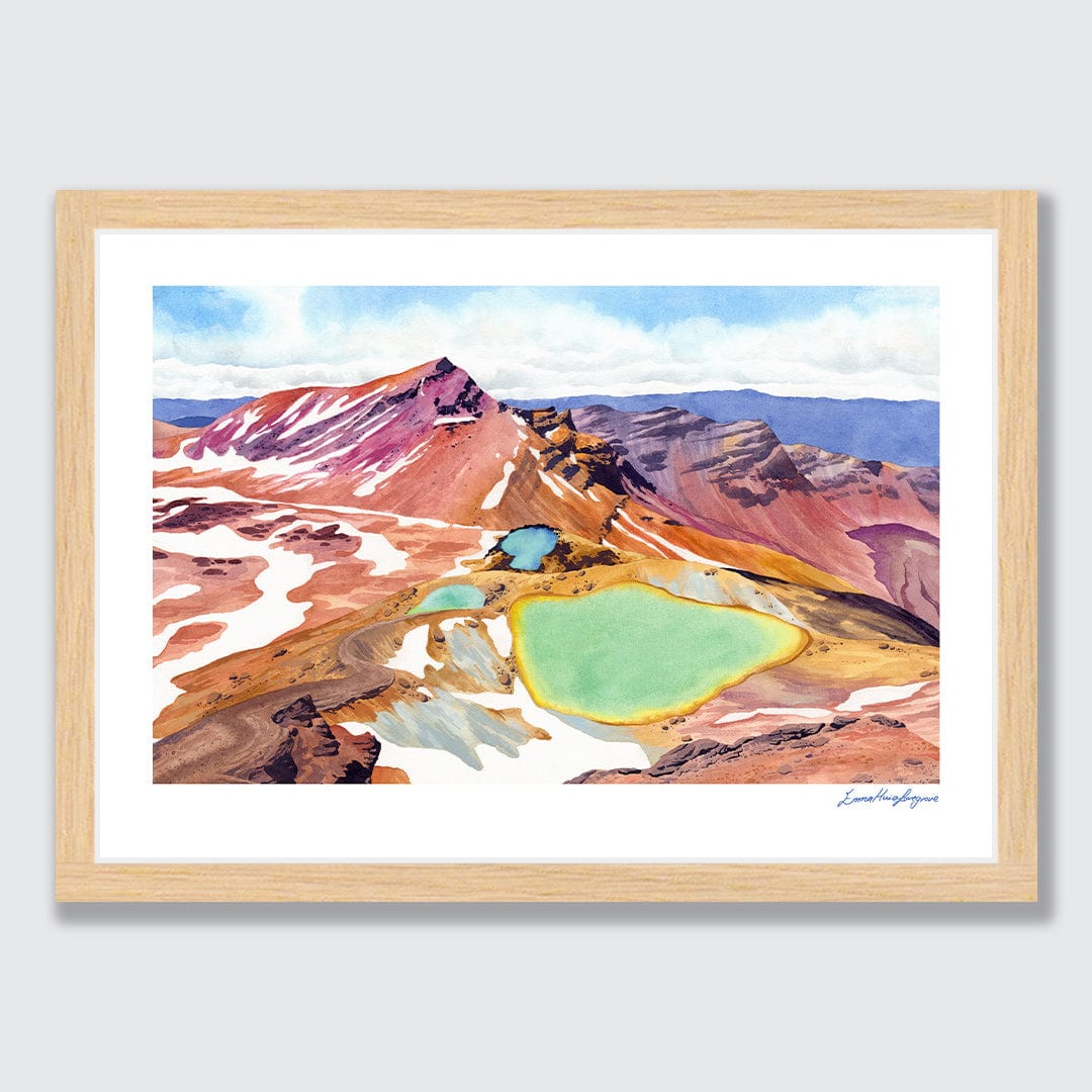 Ngarotopounamu Art Print by Emma Huia Lovegrove