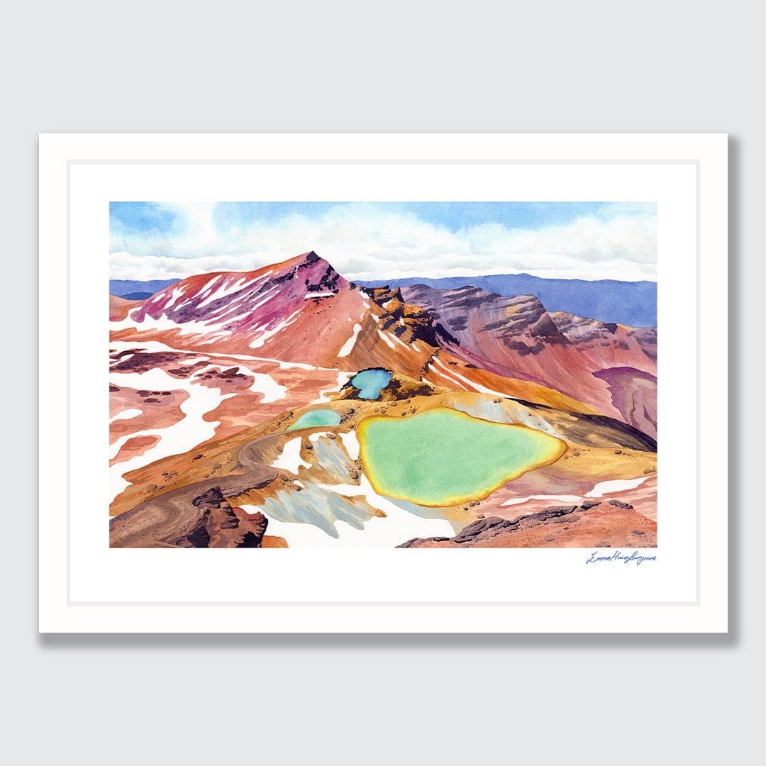 Ngarotopounamu Art Print by Emma Huia Lovegrove