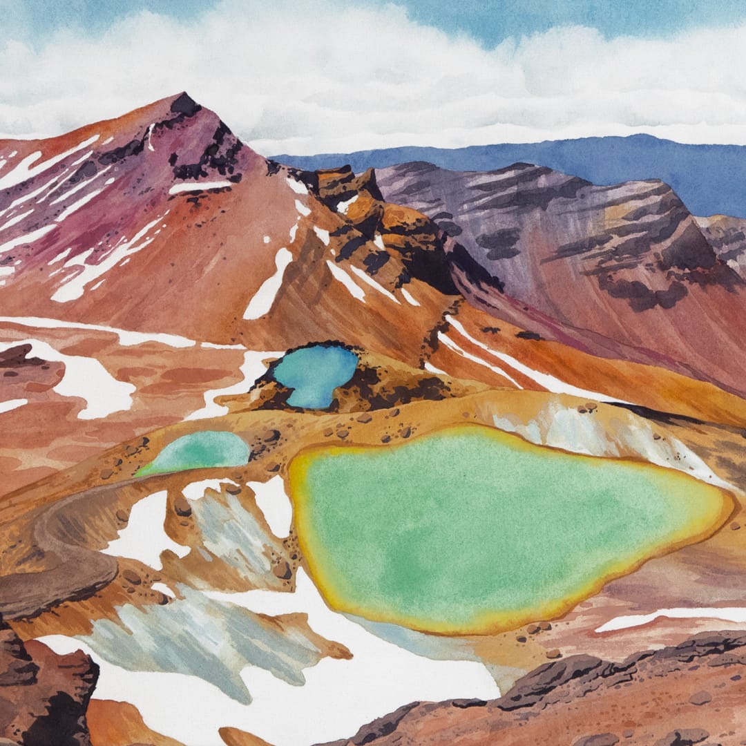 Ngarotopounamu Original Painting by Emma Huia Lovegrove