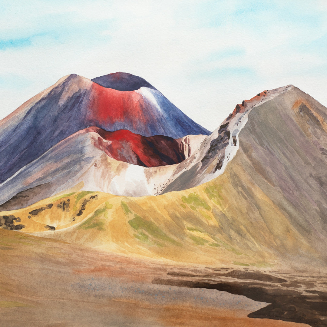 Ngauruhoe Original Painting by Emma Huia Lovegrove