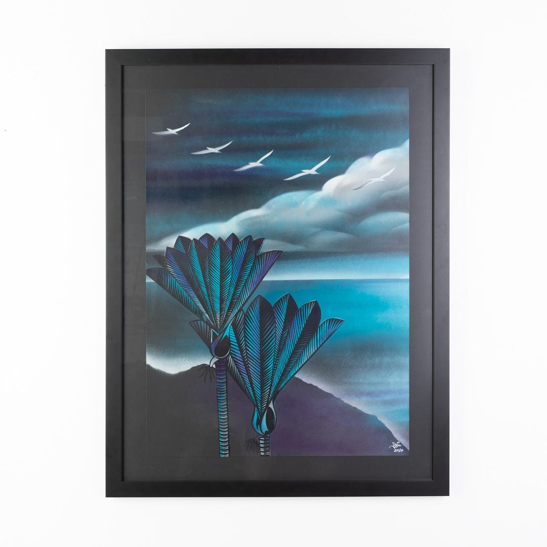 Night Nikau Original Artwork by Daniel Tippett