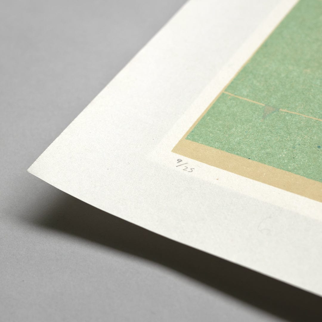 Nostalgic Pool Limited Edition Woodblock Print by Angus Collis