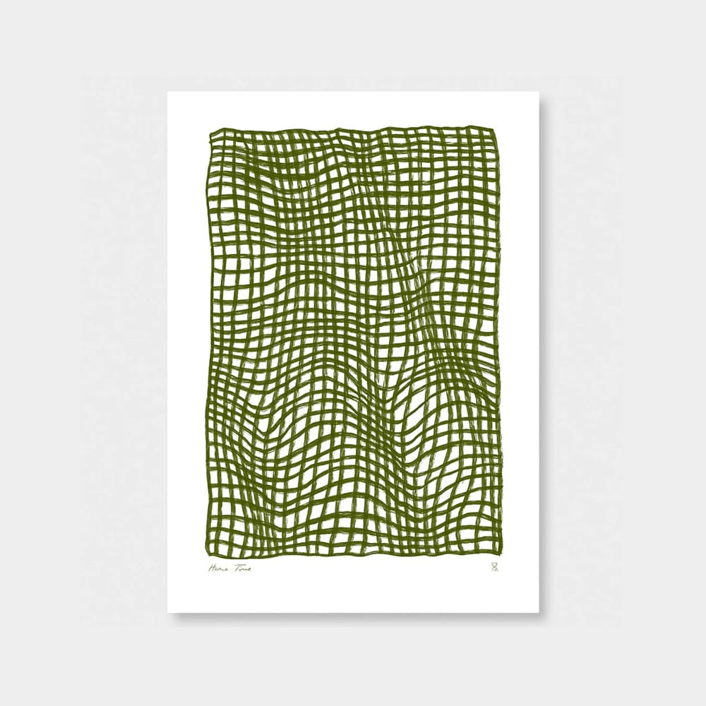 Olive Throw by Home Time – Art Print Test