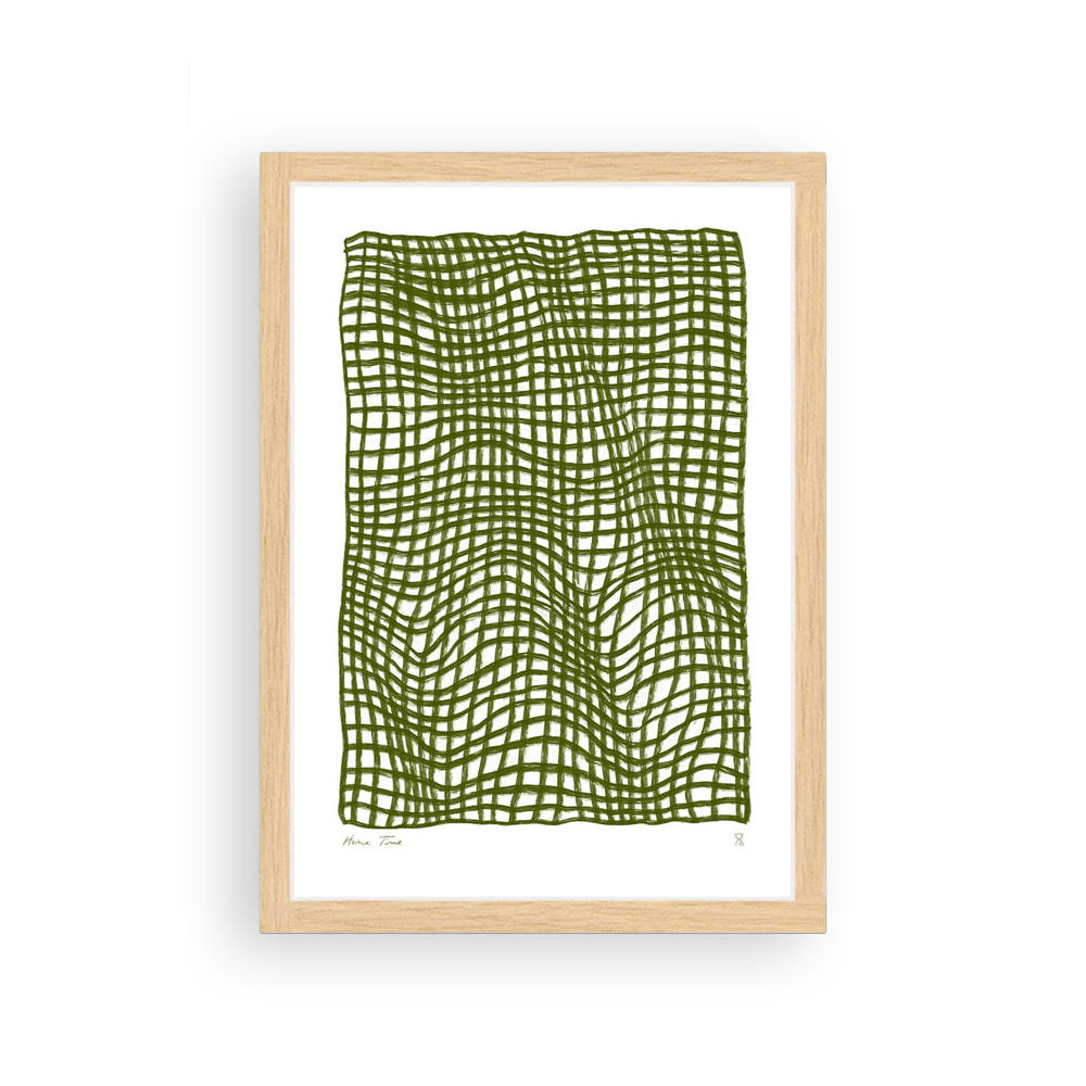 Test Olive Throw Art Print