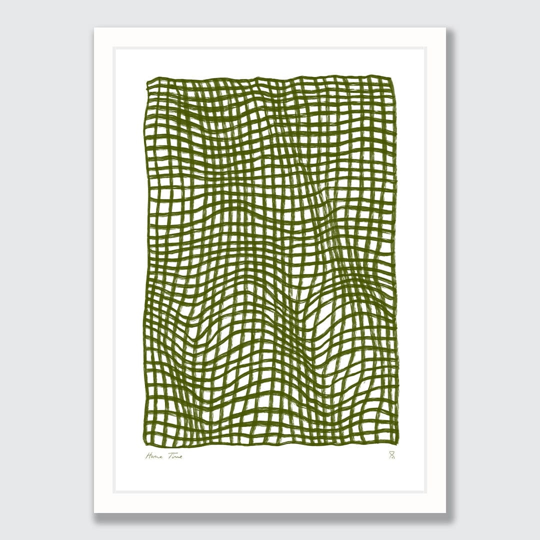 Olive Throw Art Print by Home Time