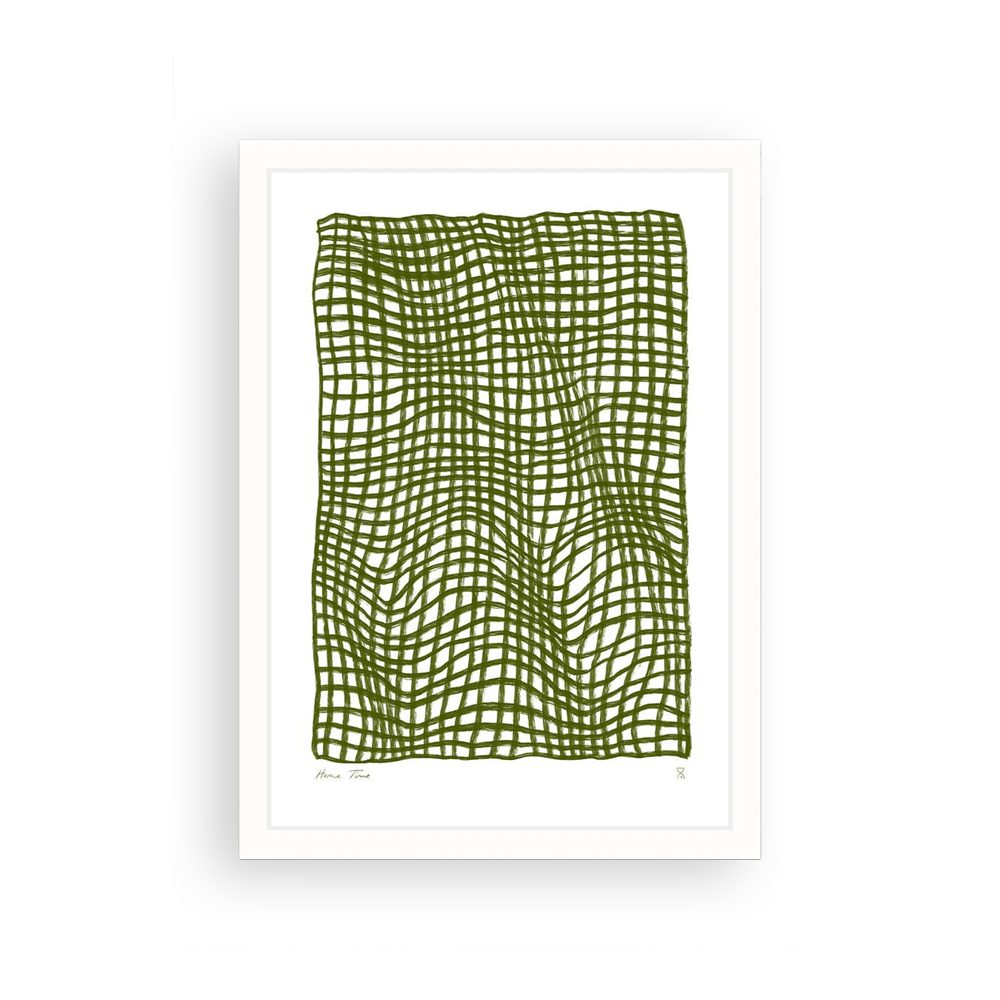Test Olive Throw Art Print