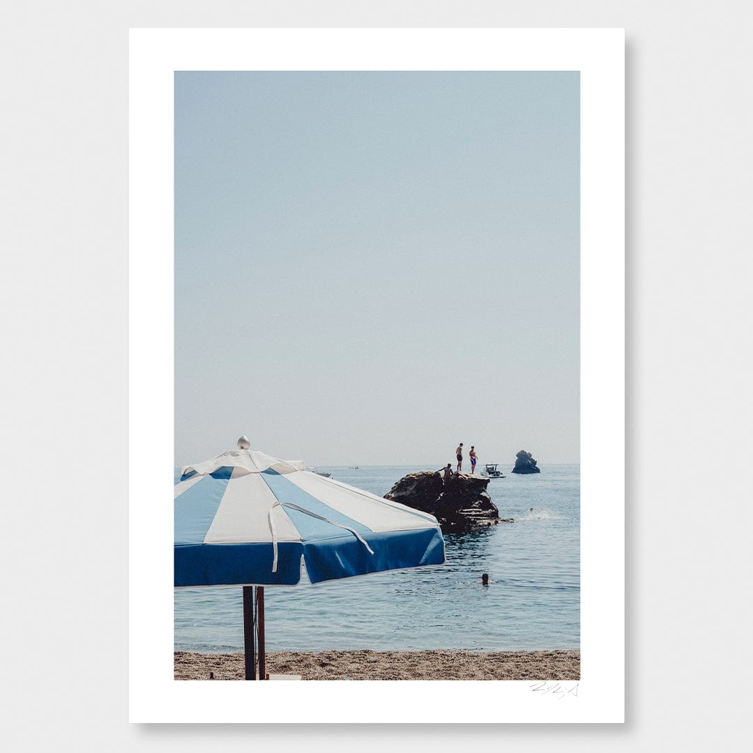 On the Rocks Taormina Art Print by Jessica Higueras