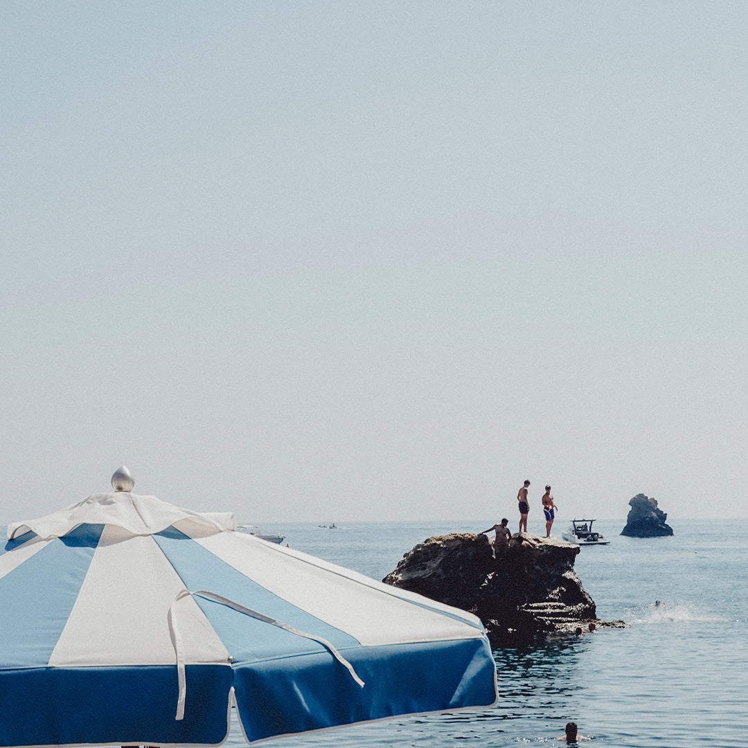 On the Rocks Taormina Art Print by Jessica Higueras