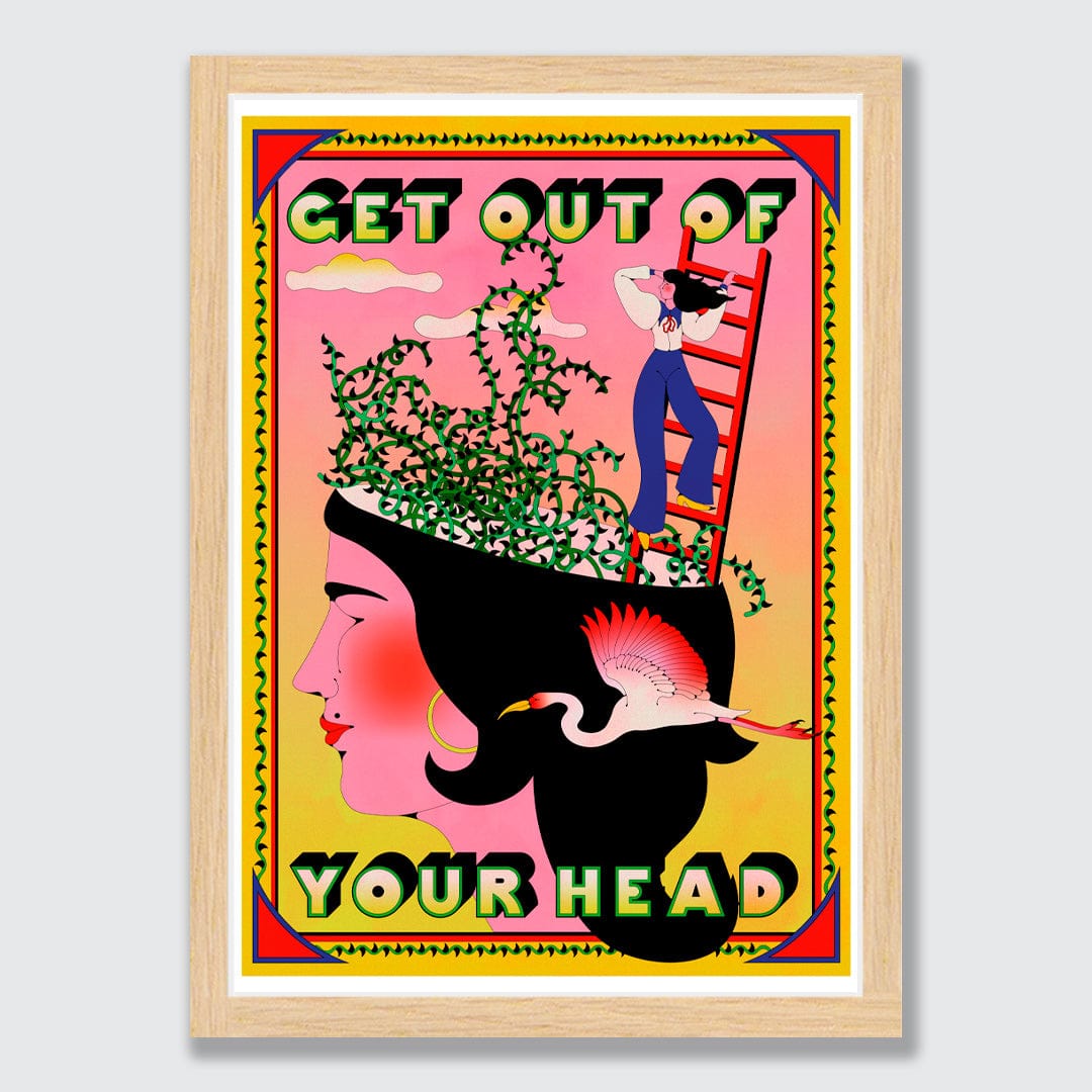 Out of Your Head Art Print by Francesca Melis