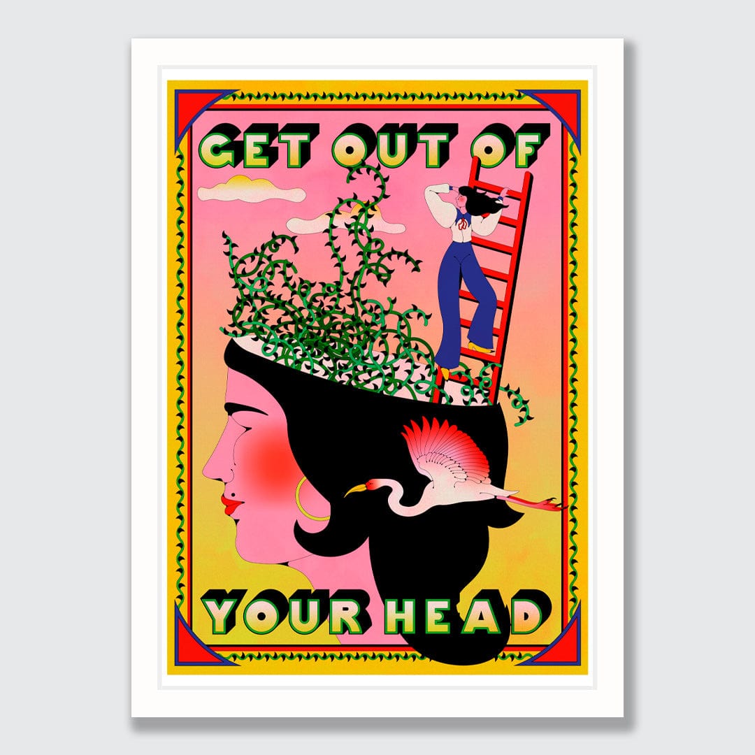 Out of Your Head Art Print by Francesca Melis