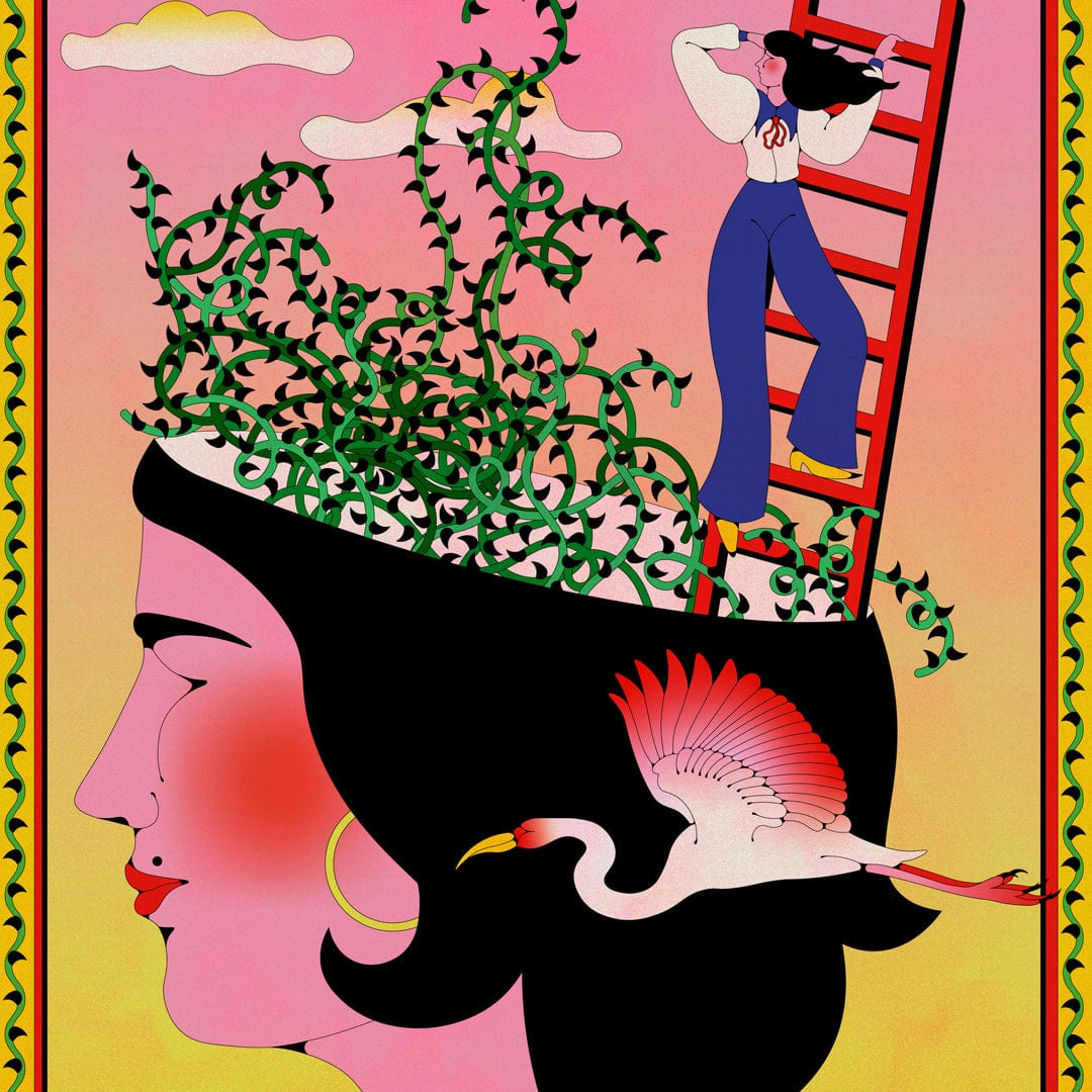 Out of Your Head Art Print by Francesca Melis