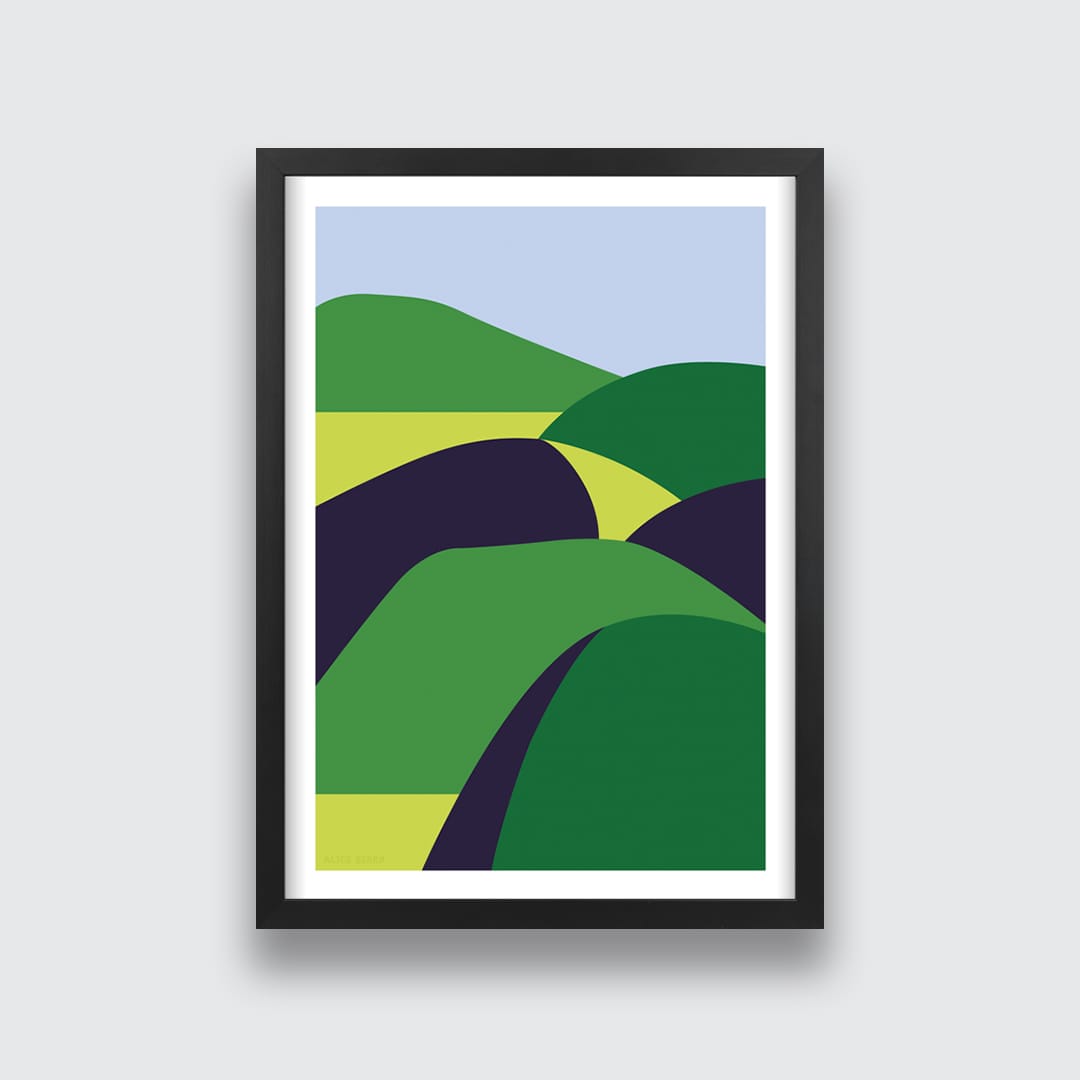 Over The Hill Art Print by Alice Berry