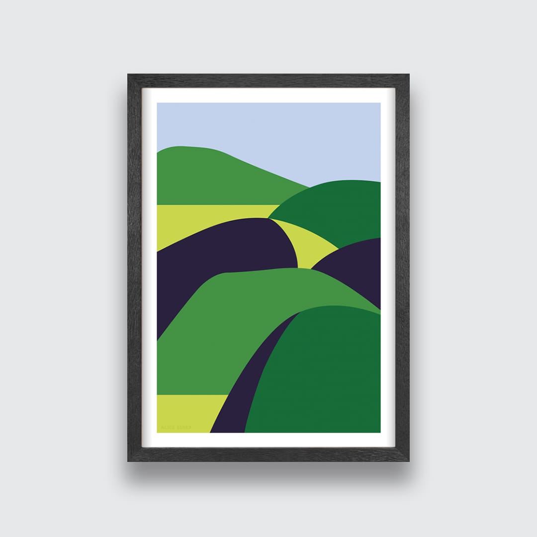 Over The Hill Art Print by Alice Berry