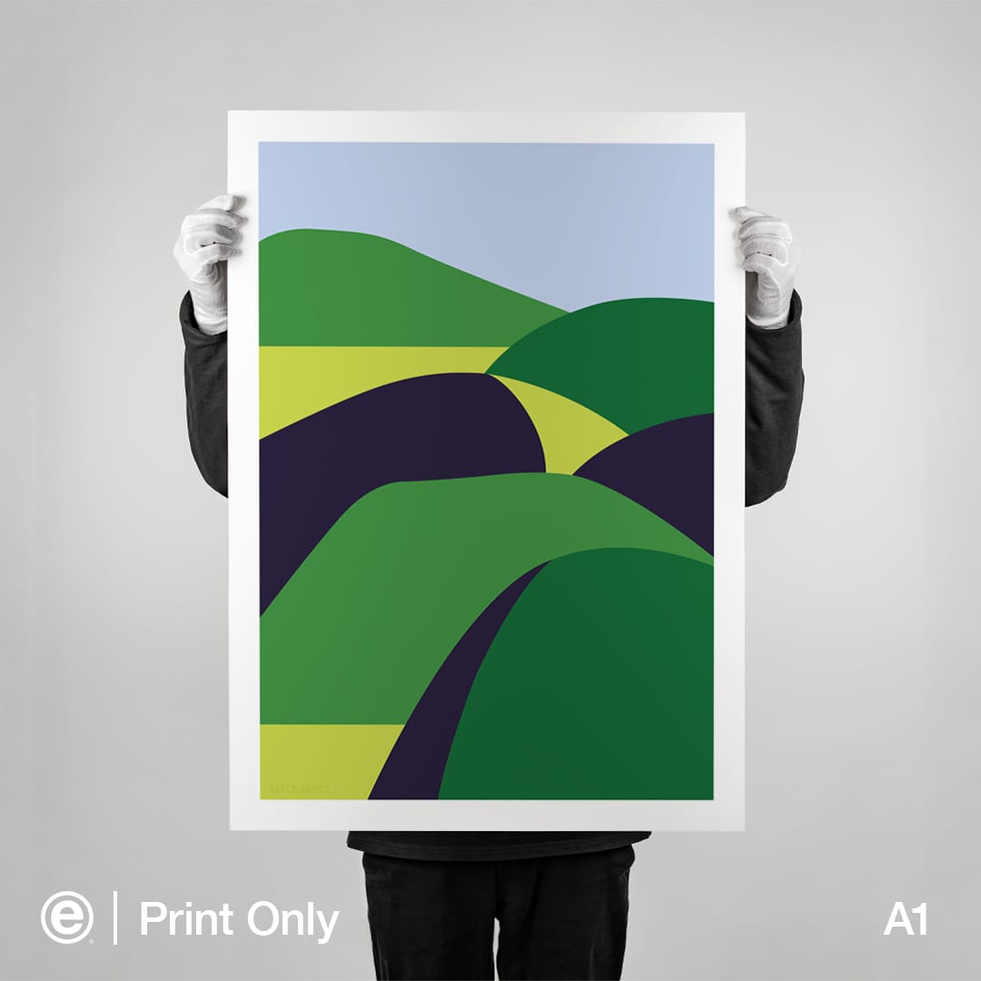 Over The Hill Art Print by Alice Berry
