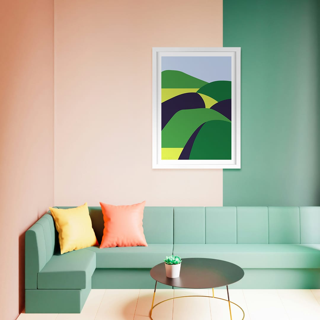 Over The Hill Art Print by Alice Berry